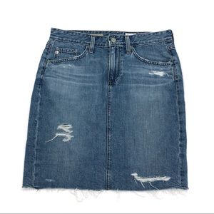 AG Adriano Goldschmied Erin Denim Pencil Skirt.